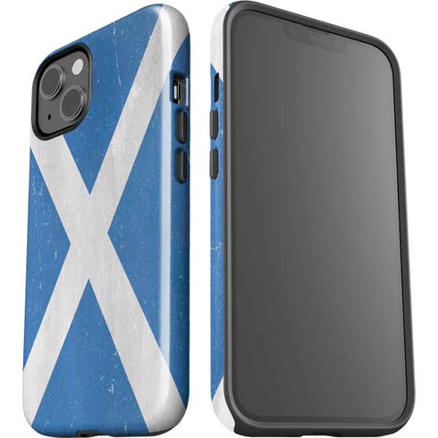 Scotland Flag Distressed iPhone 14 Impact Case